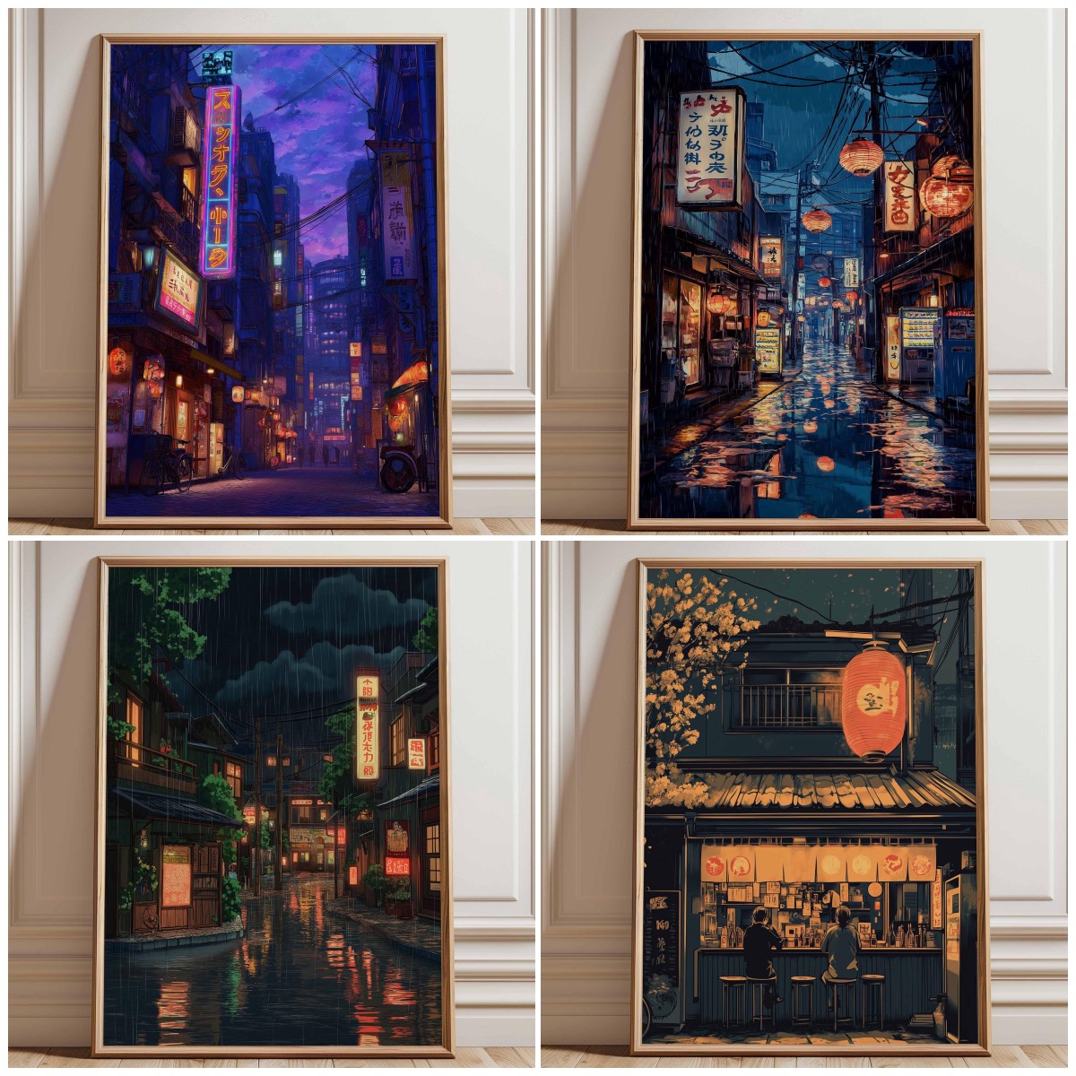 Japanese Lighting Decor - 1 шт. Неоновый постер без рамки