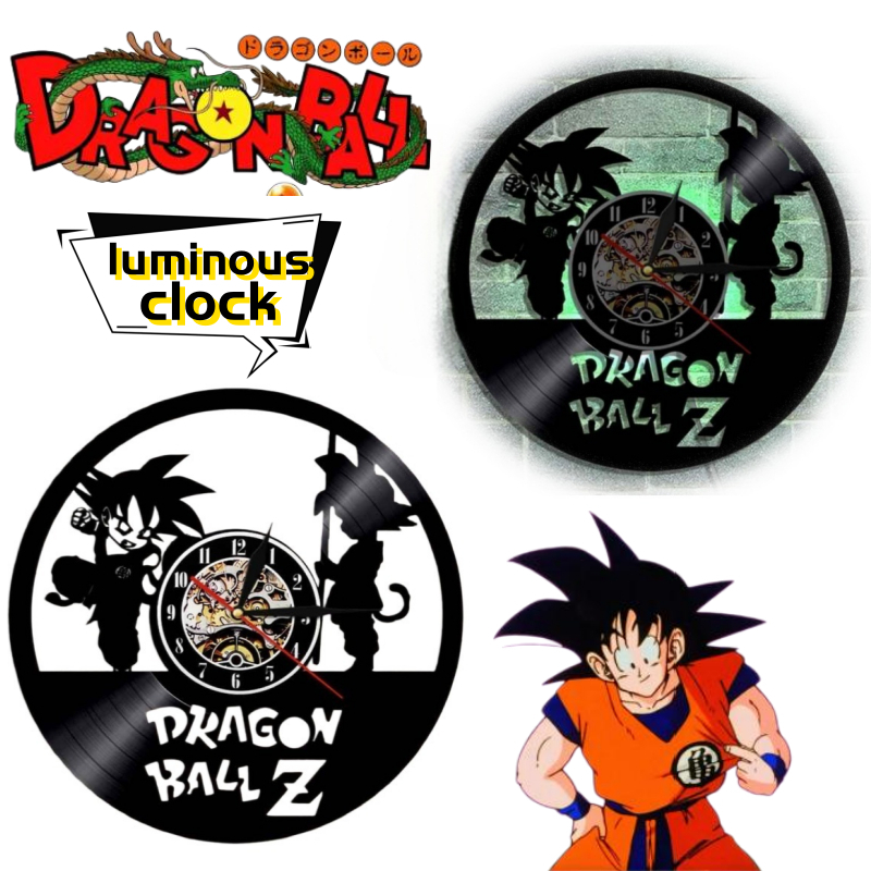 Lighting Decor For Living Room - Настенные часы Dragon Ball Son Goku