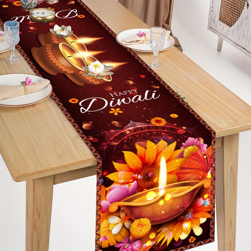 Lighting Decoration For Diwali - Настольная дорожка VIKAMA Happy Diwali, лампа-дия