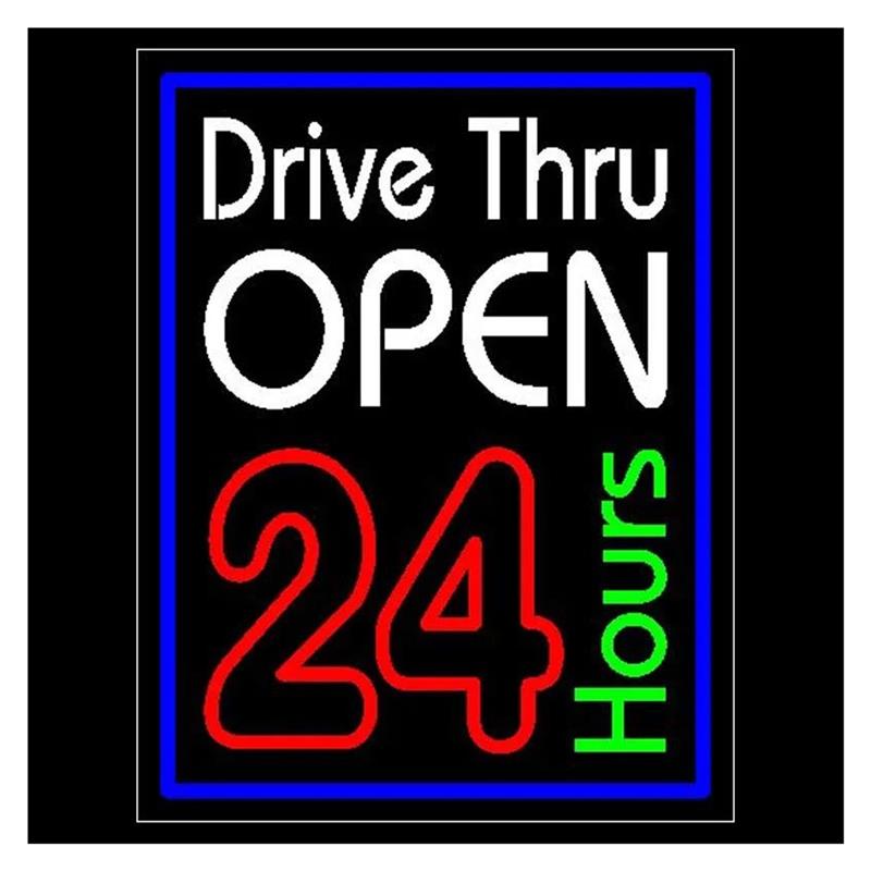 Decor Lighting Opening Hours - Неоновая вывеска «Дайв-тру» с круглосуточной работой,