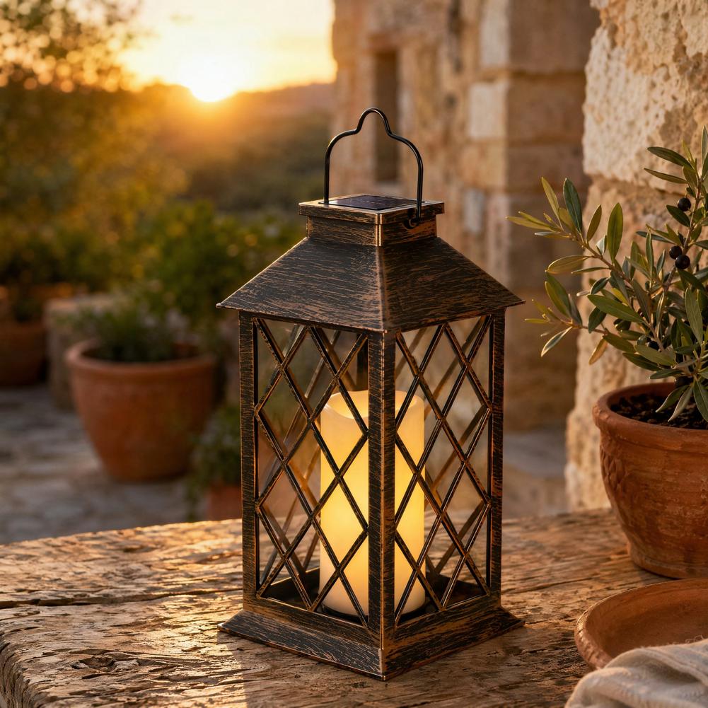 Lighting Decor Outdoor - Ретро-фонарь на солнечных батареях, уличный солнечный
