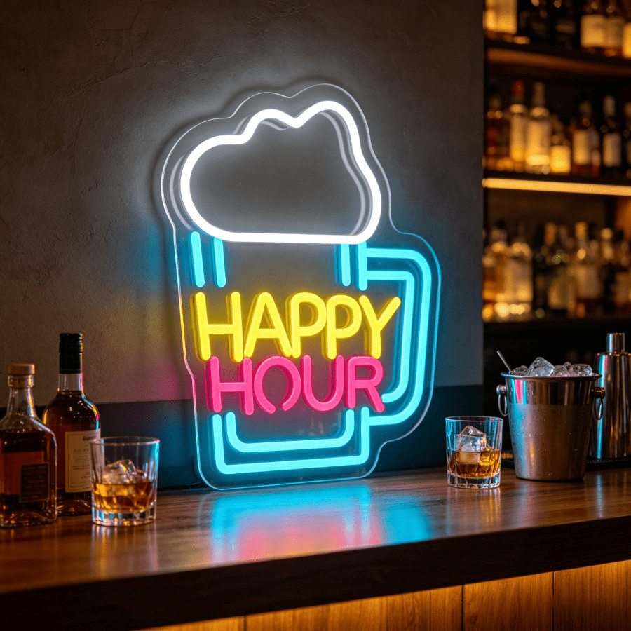 Decor Lighting Opening Hours - Светодиодный настенный светильник Happy Hour в