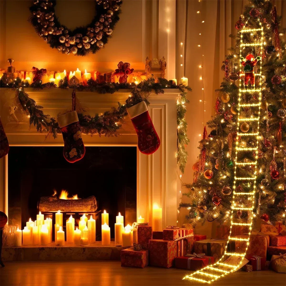 Светодиодный лестница для Деда – обзор и цена Lighting Tree Decor