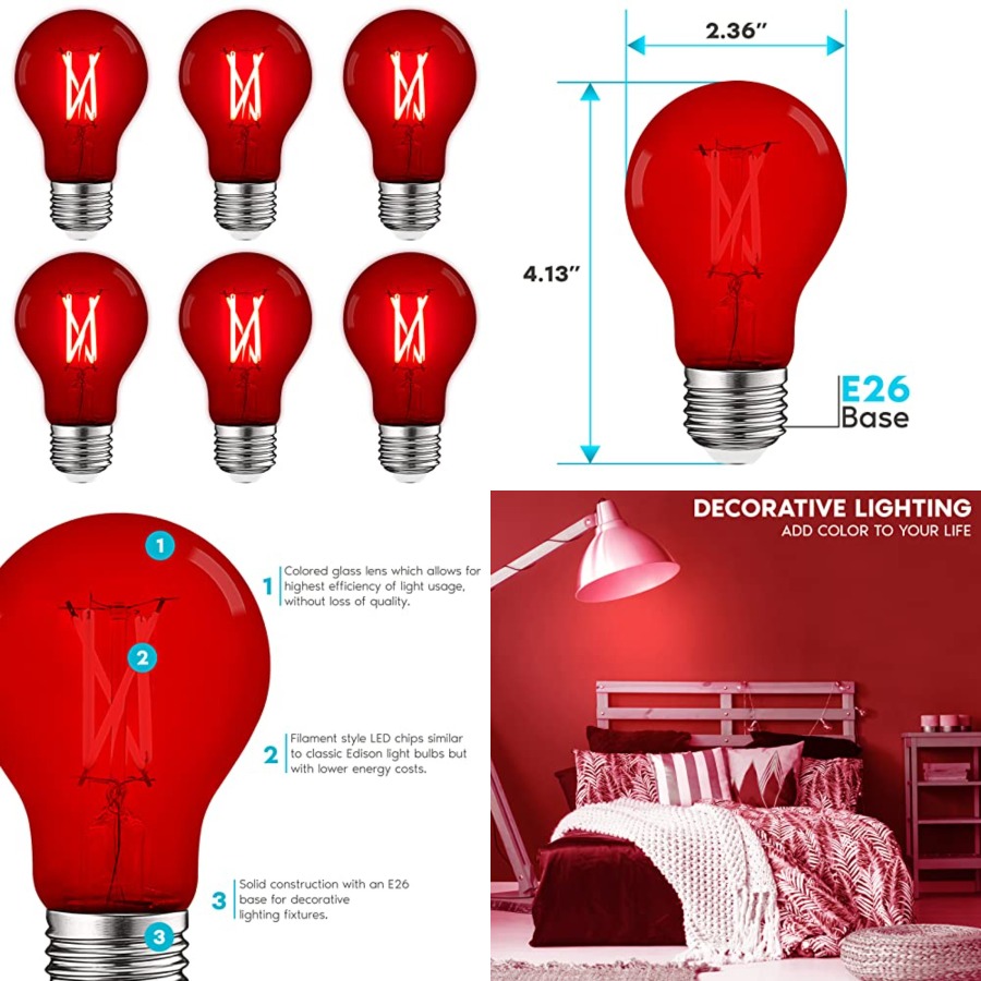 Светодиодные лампы A19 Edison, – обзор и цена Lighting Decor Outdoor