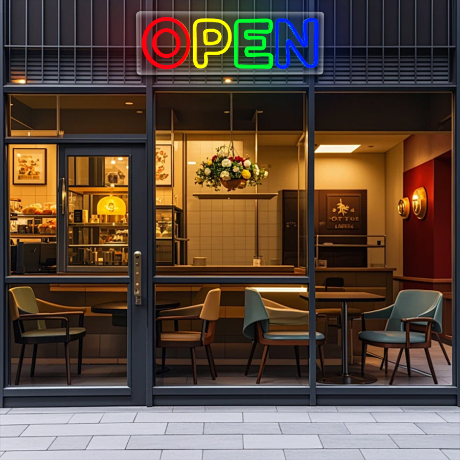 Светодиодные неоновые вывески  – обзор и цена Decor Lighting Opening Hours