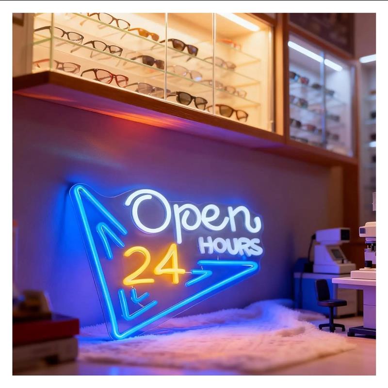 Неоновая вывеска «Открыто 24 ч – обзор и цена Decor Lighting Opening Hours