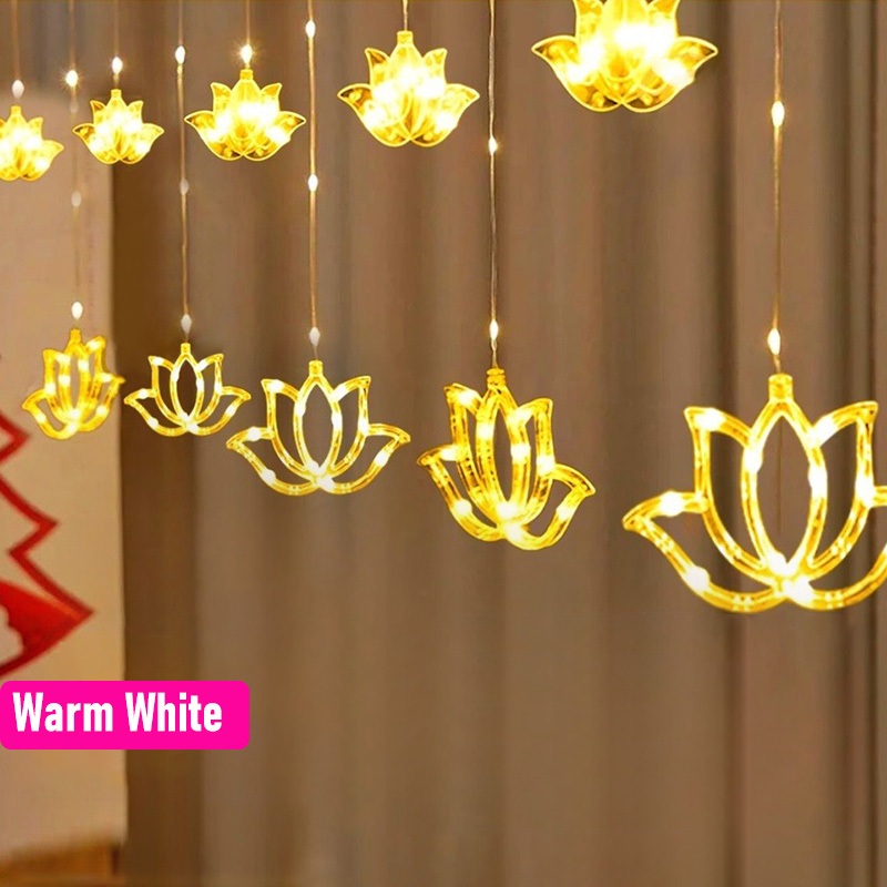 4 м, 8 режимов, гирлянда-занав – обзор и цена Lighting Decoration For Diwali