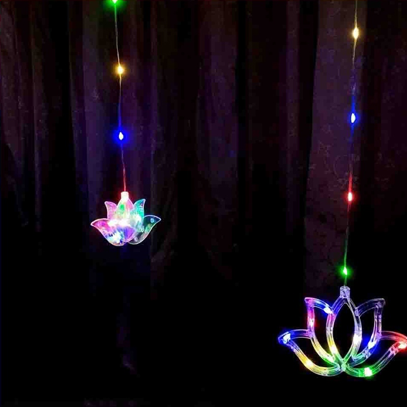 4 м, 8 режимов, гирлянда-занав – обзор и цена Lighting Decoration For Diwali