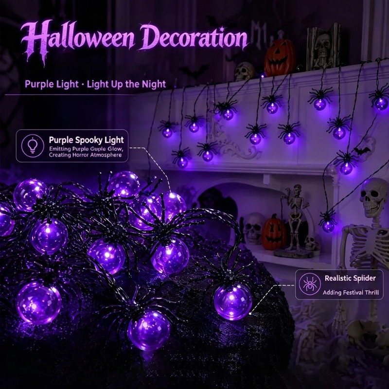 Светодиодные гирлянды-пауки на – обзор и цена Lighting Decor Outdoor