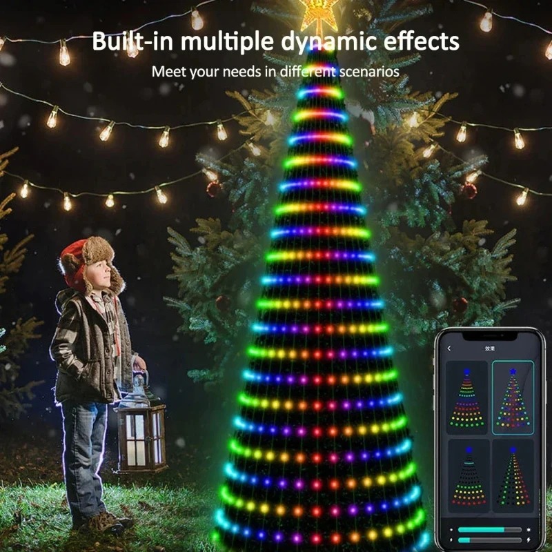 Рождественские гирлянды-звезды – обзор и цена Lighting Tree Decor