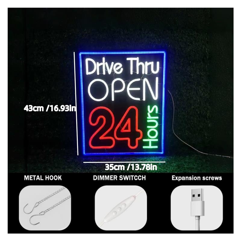 Неоновая вывеска «Дайв-тру» с  – обзор и цена Decor Lighting Opening Hours