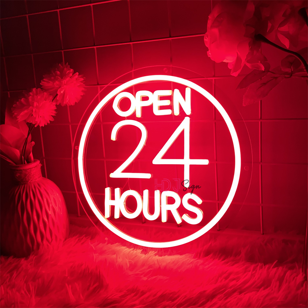 Неоновые светодиодные вывески, – обзор и цена Decor Lighting Opening Hours