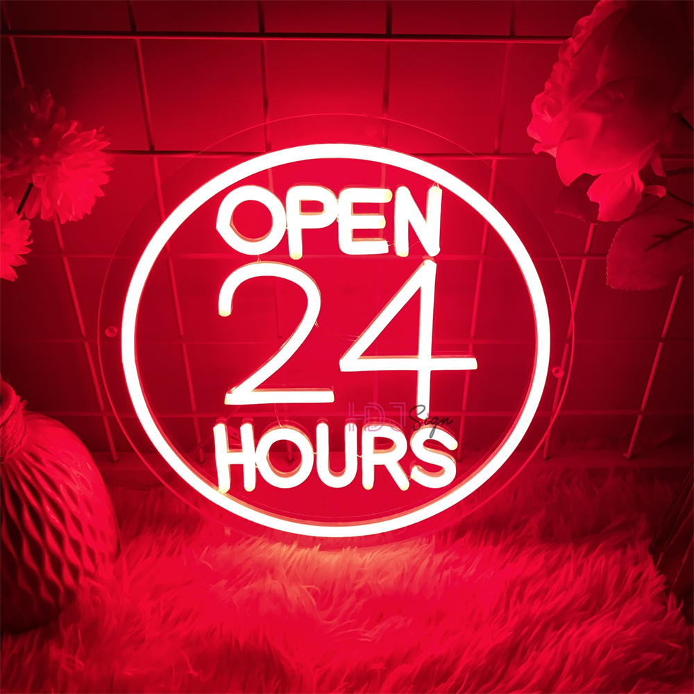 Неоновые светодиодные вывески, – обзор и цена Decor Lighting Opening Hours