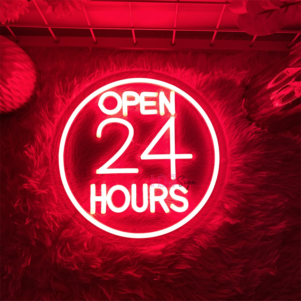 Неоновые светодиодные вывески, – обзор и цена Decor Lighting Opening Hours