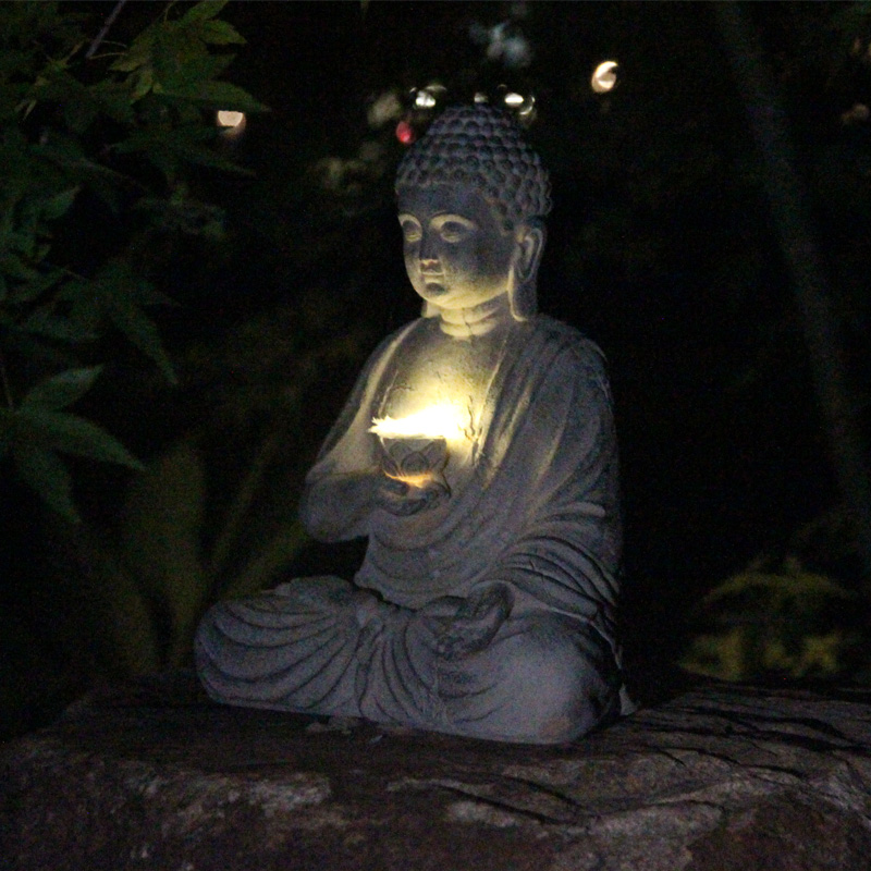 Смола Солнечная Статуя Будды С – обзор и цена Japanese Lighting Decor