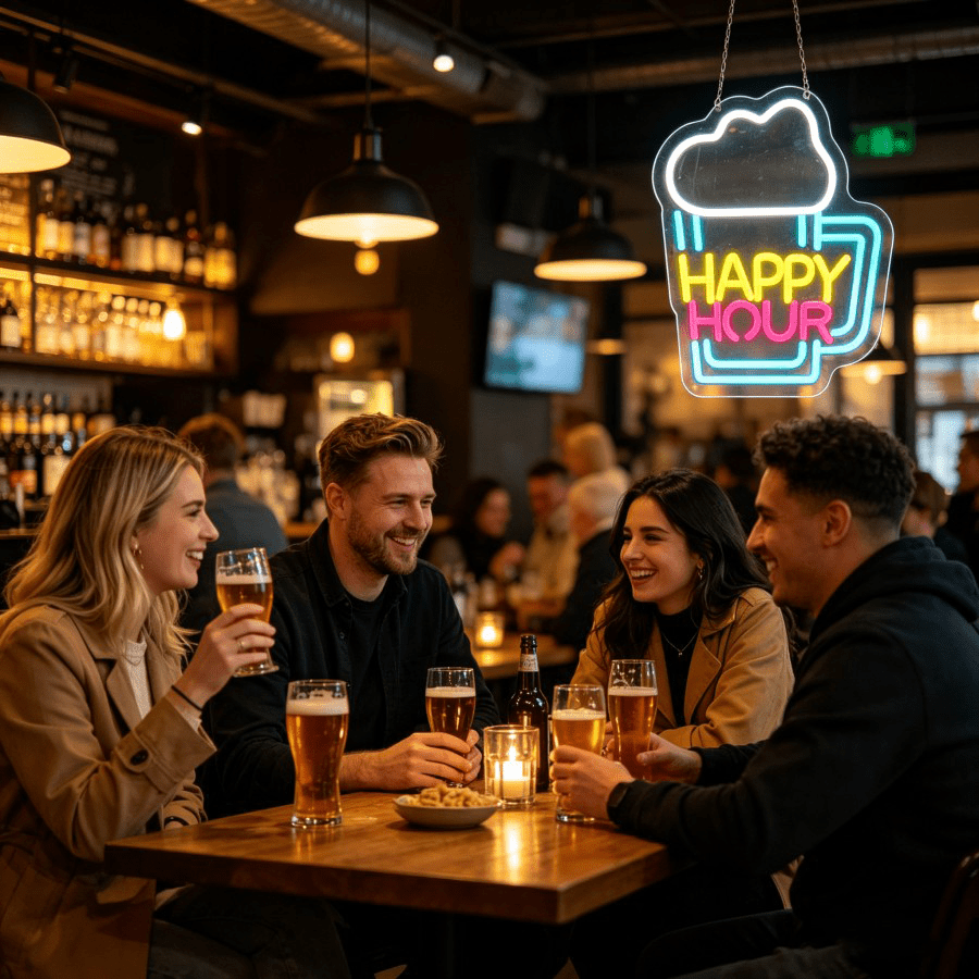 Светодиодный настенный светиль – обзор и цена Decor Lighting Opening Hours