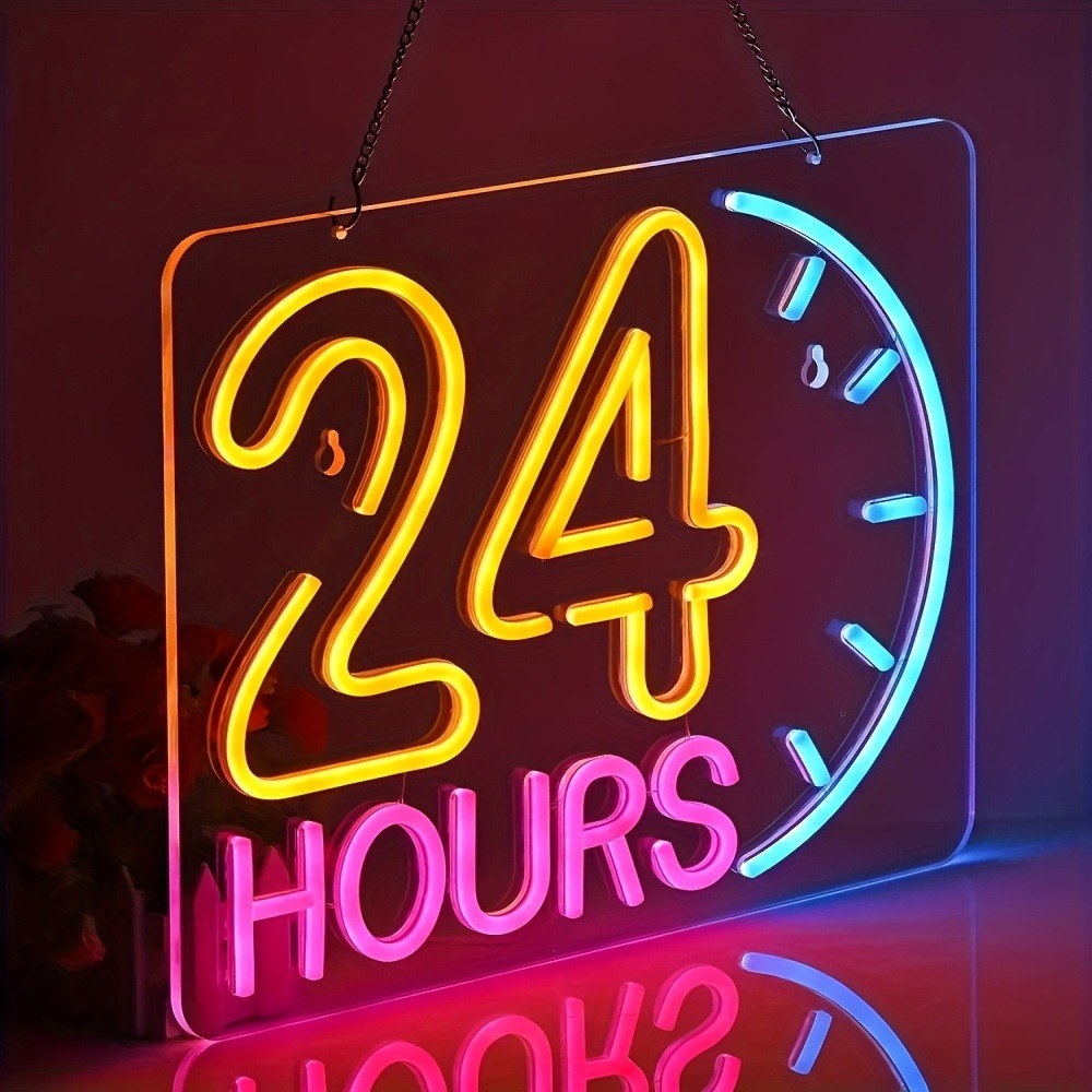 Светодиодная неоновая вывеска  – обзор и цена Decor Lighting Opening Hours
